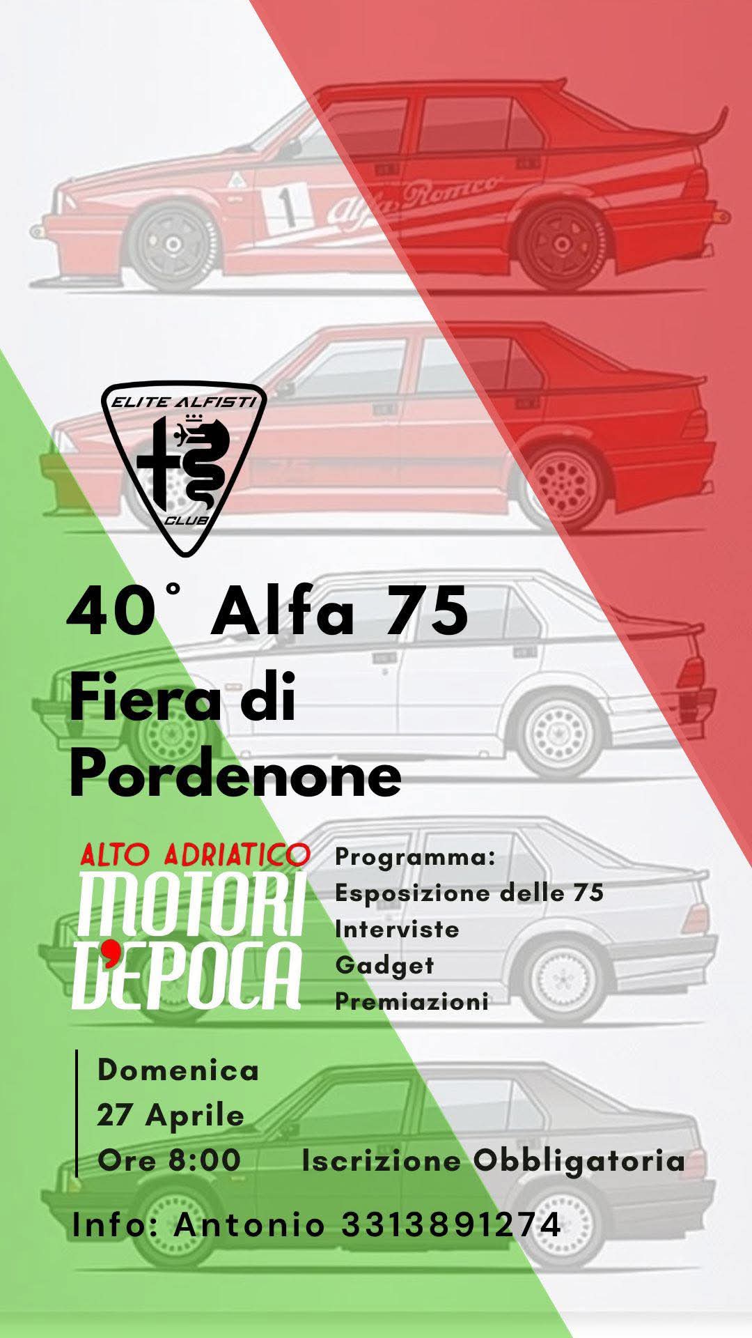 alto adriatico motori d'epoca - locandina - pordenone