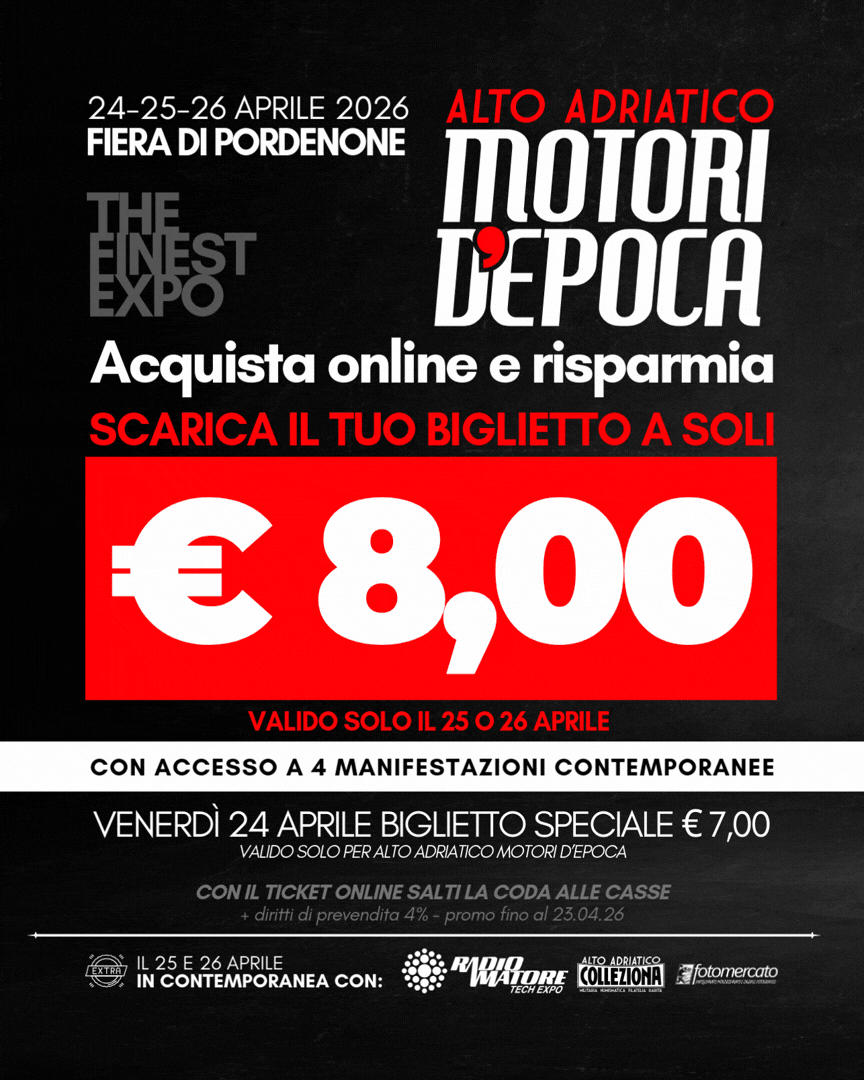 alto adriatico motori d'epoca - mde 2026 super promo 01 - pordenone